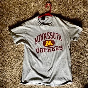 Mens minnesota golden gopher grey t-shirt size medium